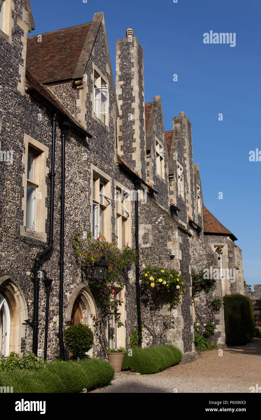 City of Canterbury, England. Picturesque view of the Grade I listed Meister Omers in Canterbury Cathedral Precincts. Stock Photo