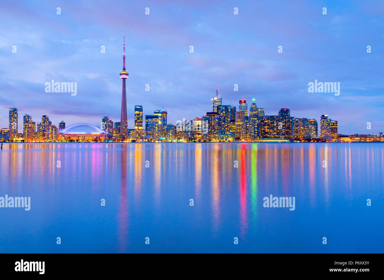 Canada Ontario Toronto CN Tower And Downtown Skyline Stock Photo Alamy