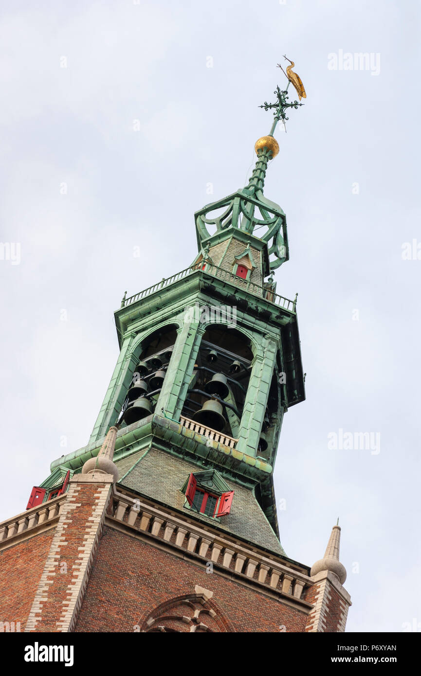 The bell tower of St. James' Church (de Sint-Jacobskerk), The Hague, Netherlands Stock Photo