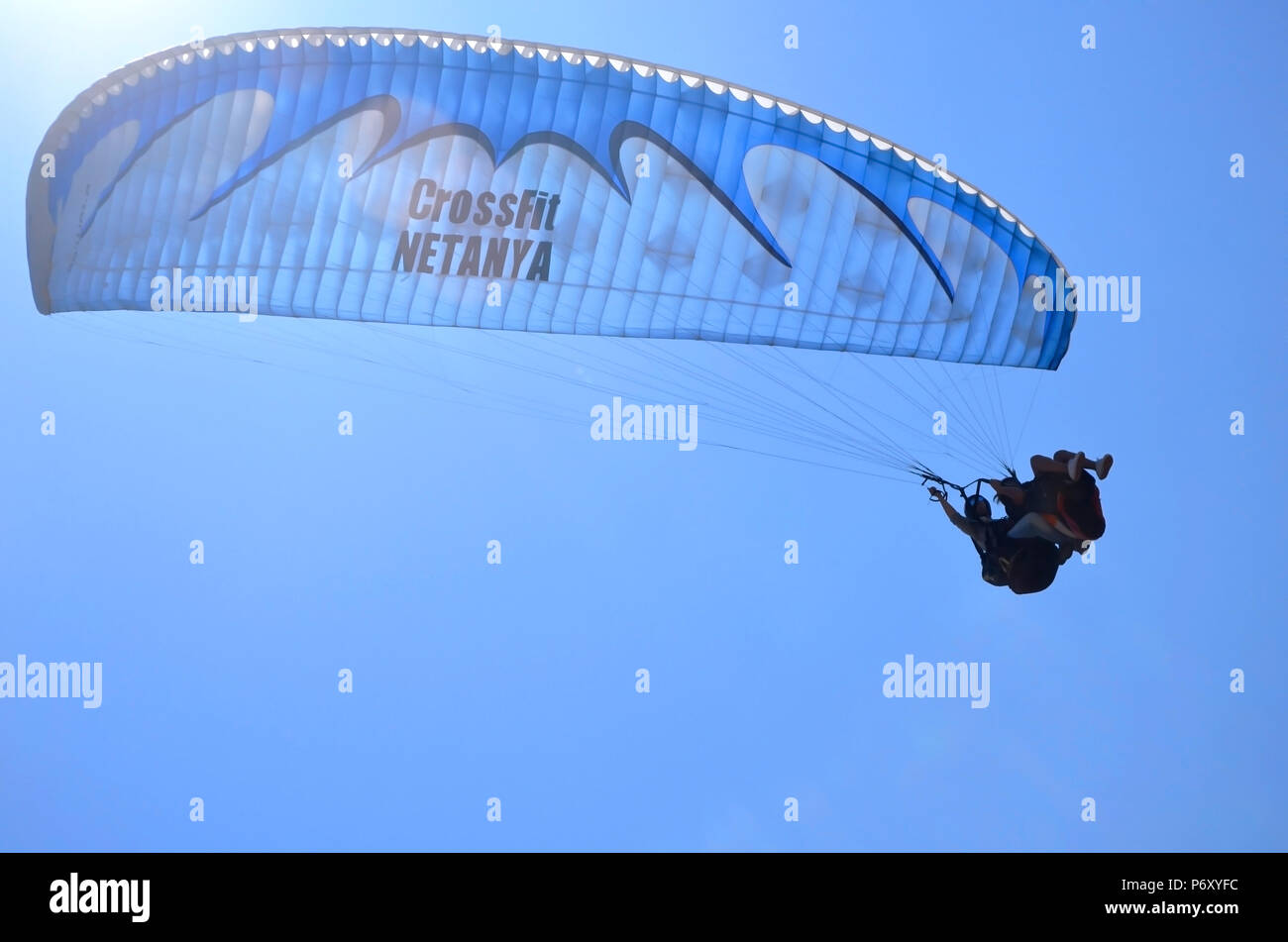 Glider On A Background Of Blue Sky Above The Mediterranean Sea Images, Photos, Reviews