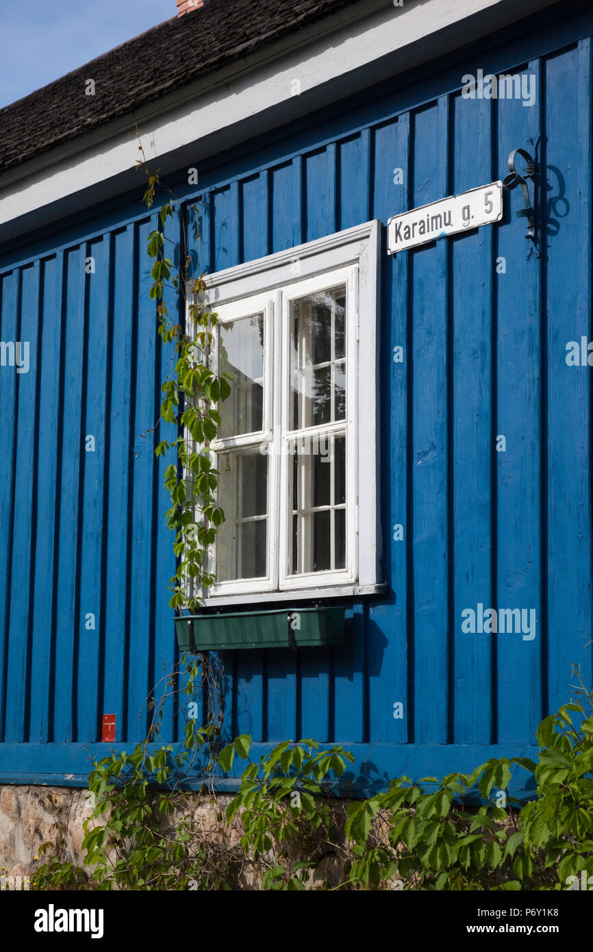 Lithuania, Trakai, Trakai Historical National Park, village house detail Stock Photo