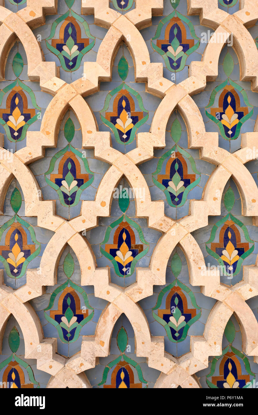 Morocco, Casablanca, Mosque of Hassan II Stock Photo