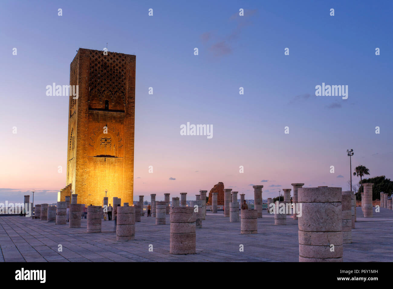 Morocco, Rabat, Hassan Tower Stock Photo