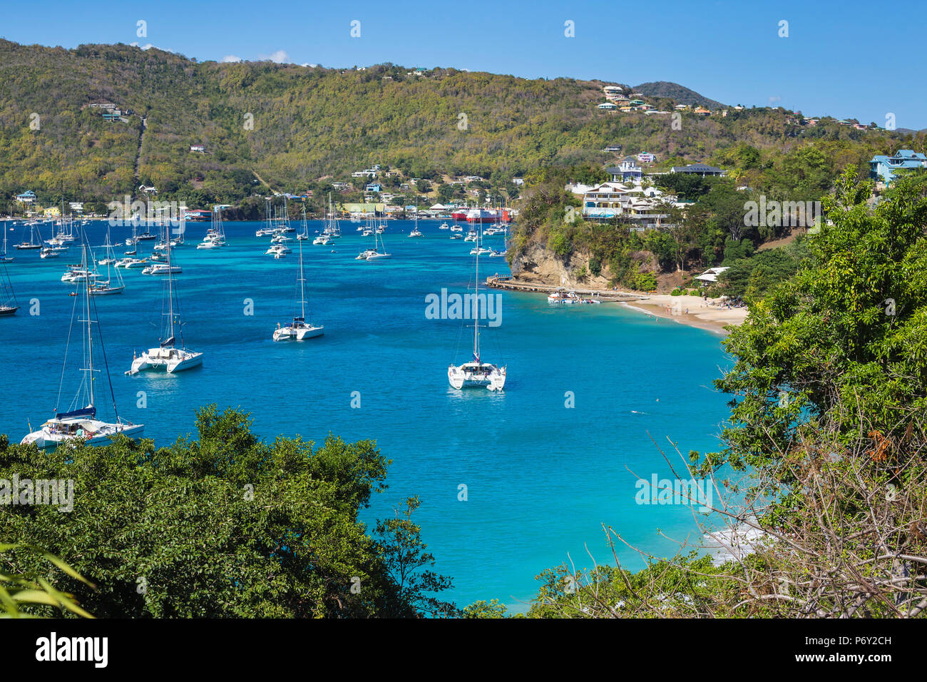 St Vincent and The Grenadines, Bequia, Princess Margaret Beach Stock Photo