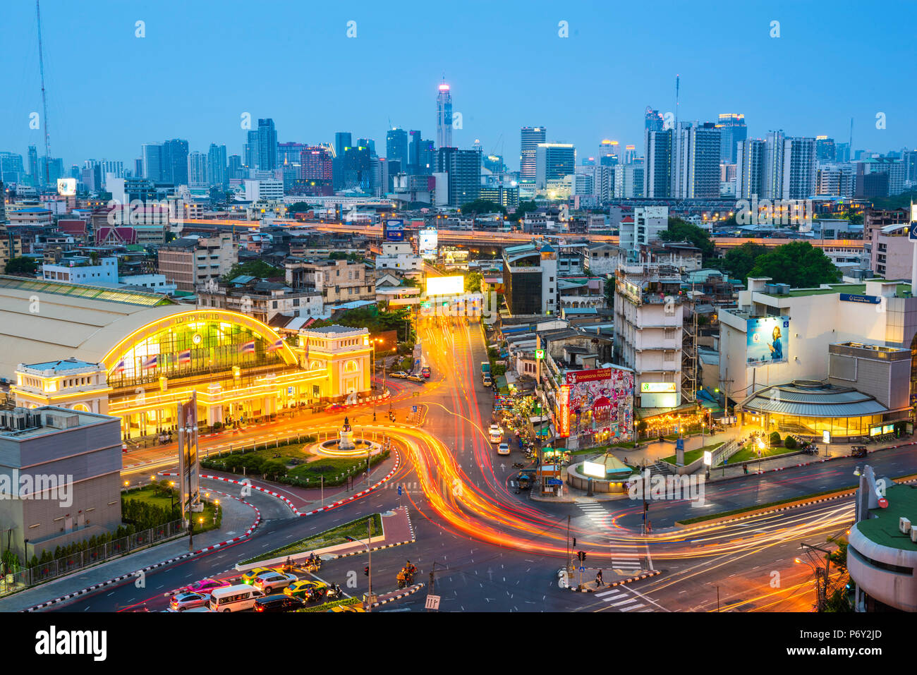 Hua Lamphong Train Station, Pathum Wan, Bangkok, Thailand Stock Photo Alamy