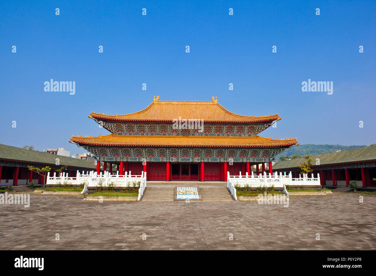 Taiwan, Kaohsiung, Lotus pond, Zuoying Confucius Temple Stock Photo