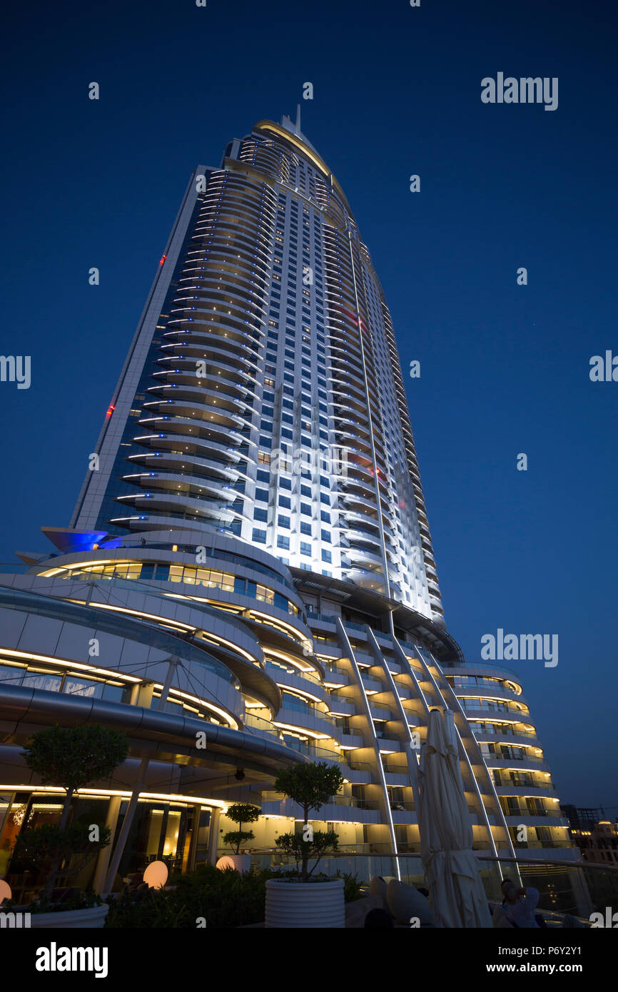 The Address Downtown hotel, Downtown, Dubai, United Arab Emirates Stock Photo