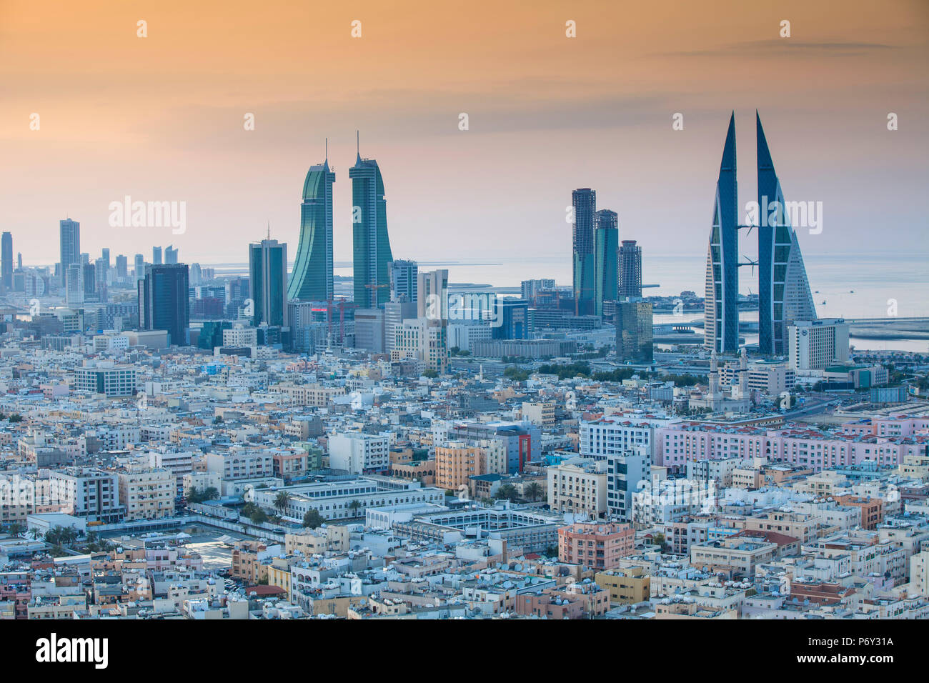 Bahrain, Manama, View of city skyline Stock Photo