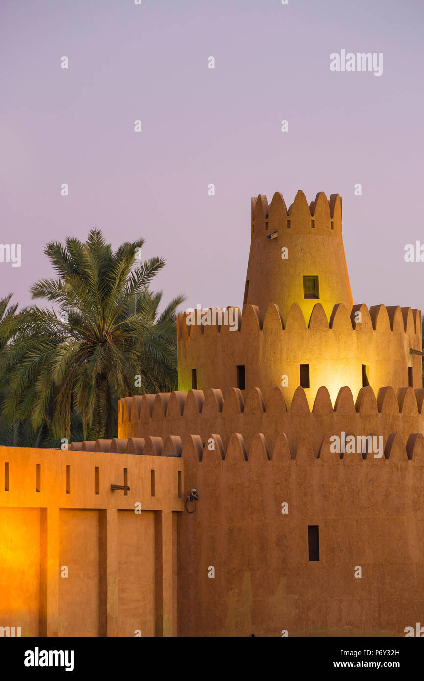 United Arab Emirates, Abu Dhabi, Al Ain, Al Ain Palace Museum, Former home of the late UAE founder, Sheikh Zayed Bin Sultan Al Nahyan Stock Photo