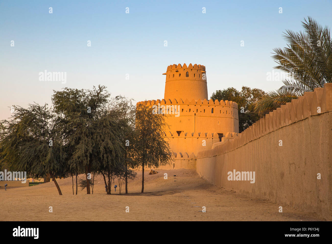 United Arab Emirates, Abu Dhabi, Al Ain, Al Jahili Fort Stock Photo