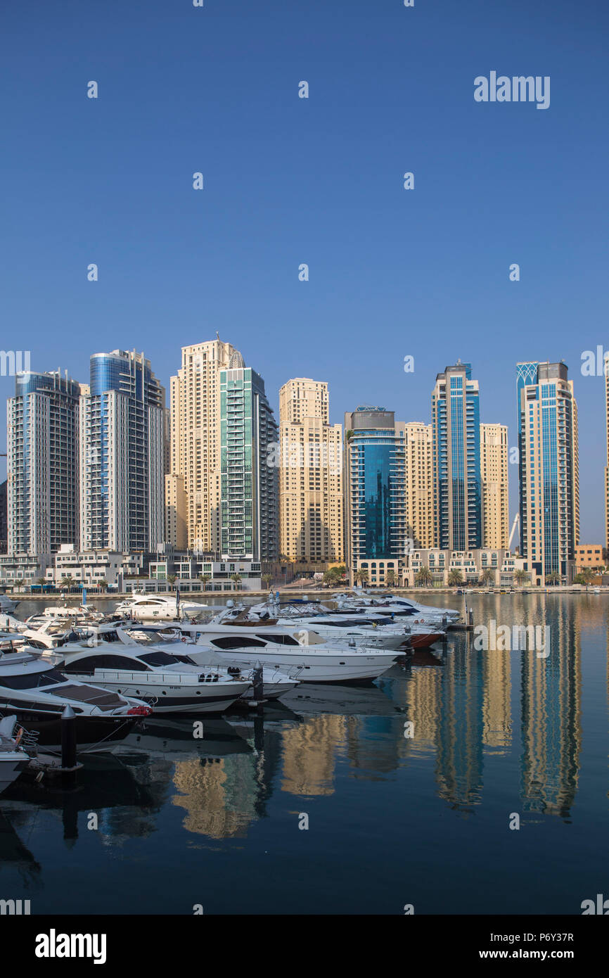United Arab Emirates, Dubai, Dubai marina Stock Photo