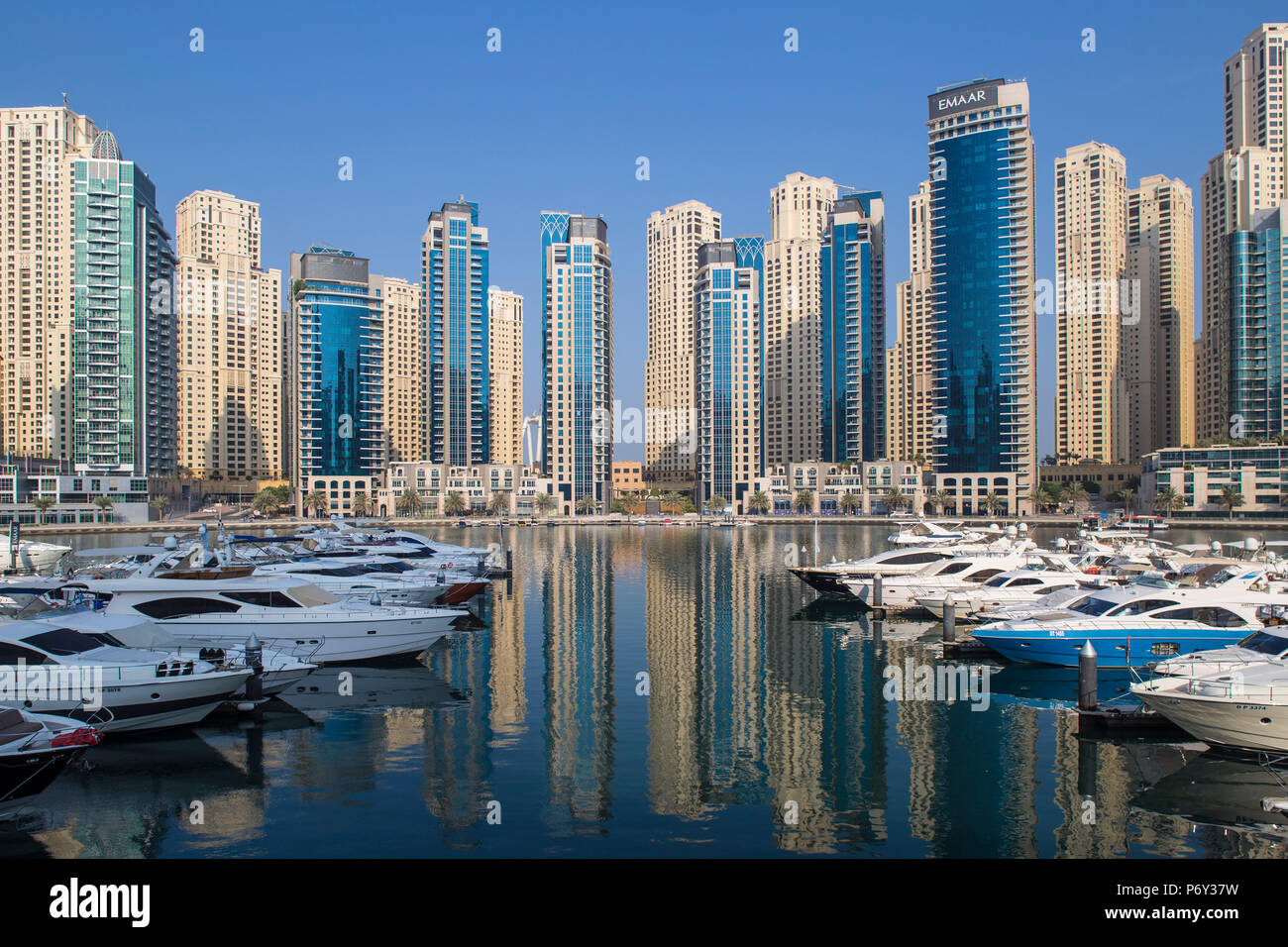 United Arab Emirates, Dubai, Dubai marina Stock Photo