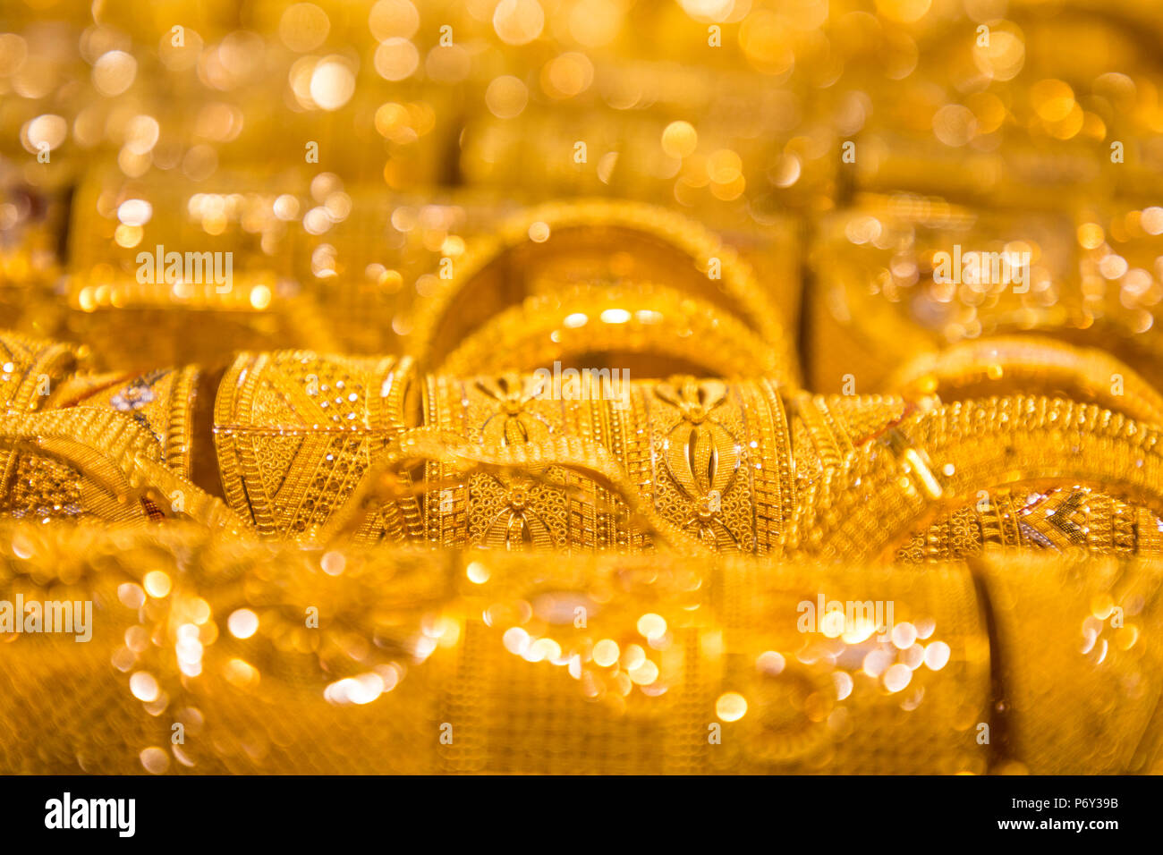 Gold souk, Dubai, United Arab Emirates Stock Photo