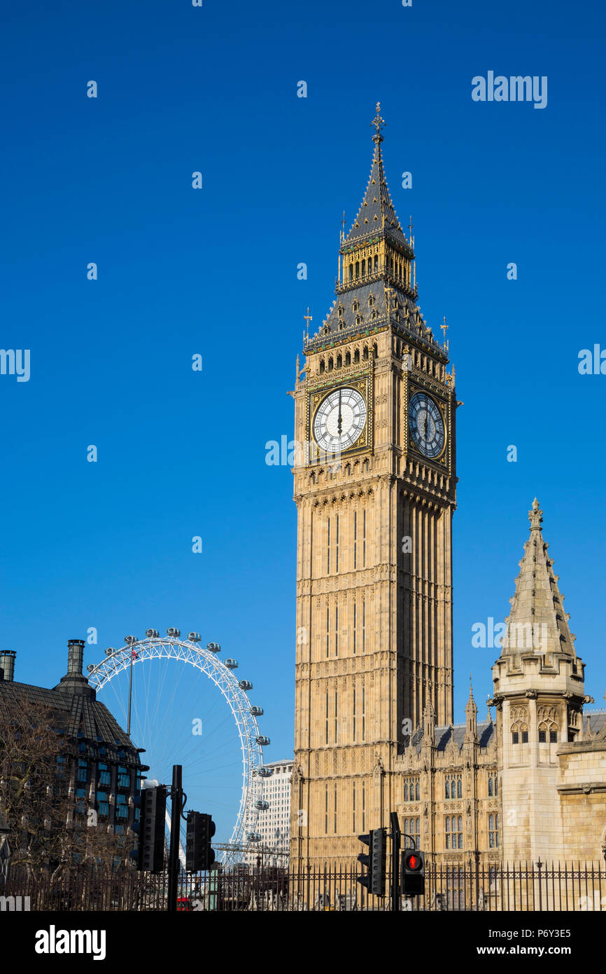 Big Ben, Houses of Parliament, London, England, UK Stock Photo