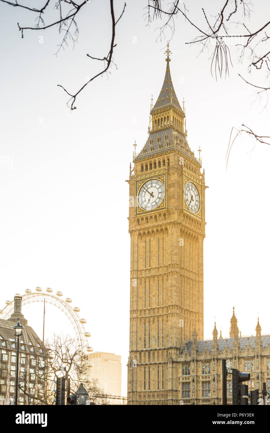 Big Ben, Houses of Parliament, London, England, UK Stock Photo
