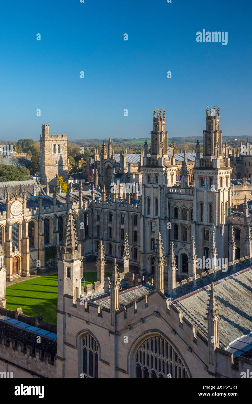 UK, England, Oxfordshire, Oxford, University of Oxford, All Souls College Stock Photo