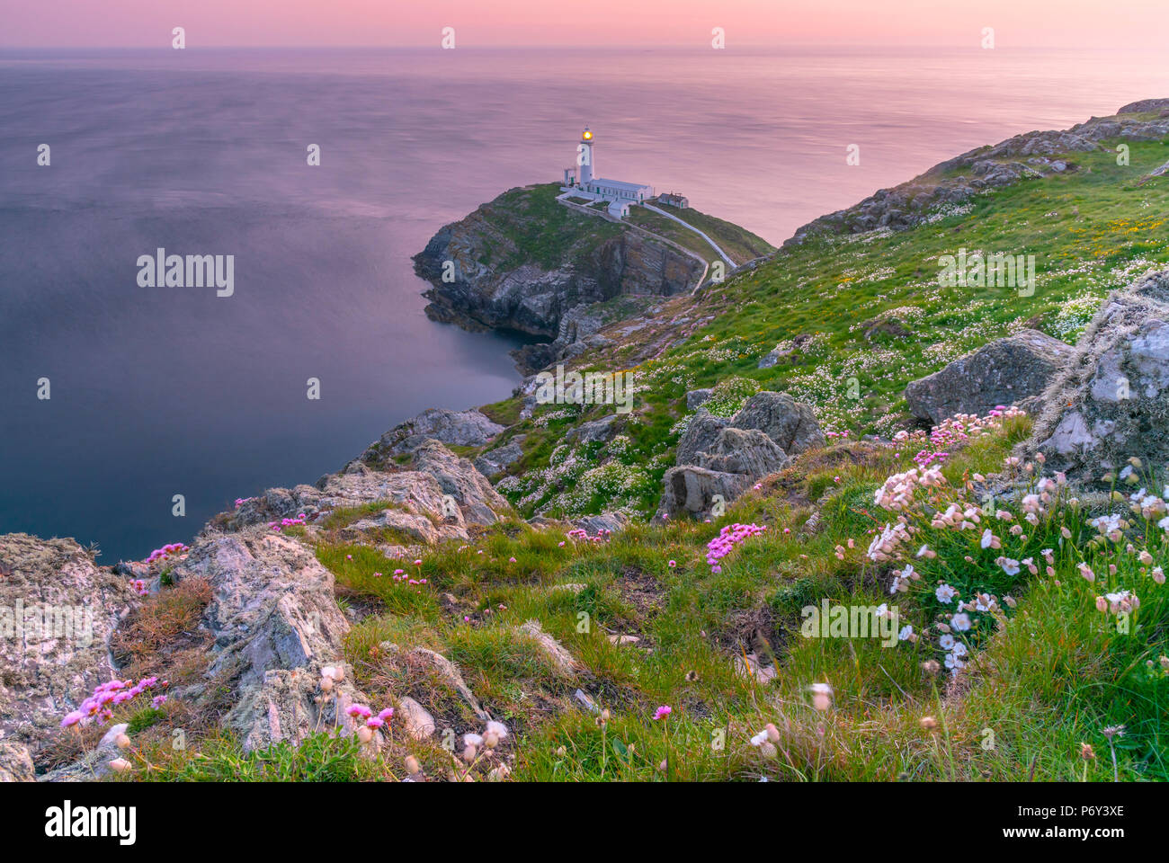 UK, Wales, Anglesey, Holy Island, South Stack Lighthouse Stock Photo