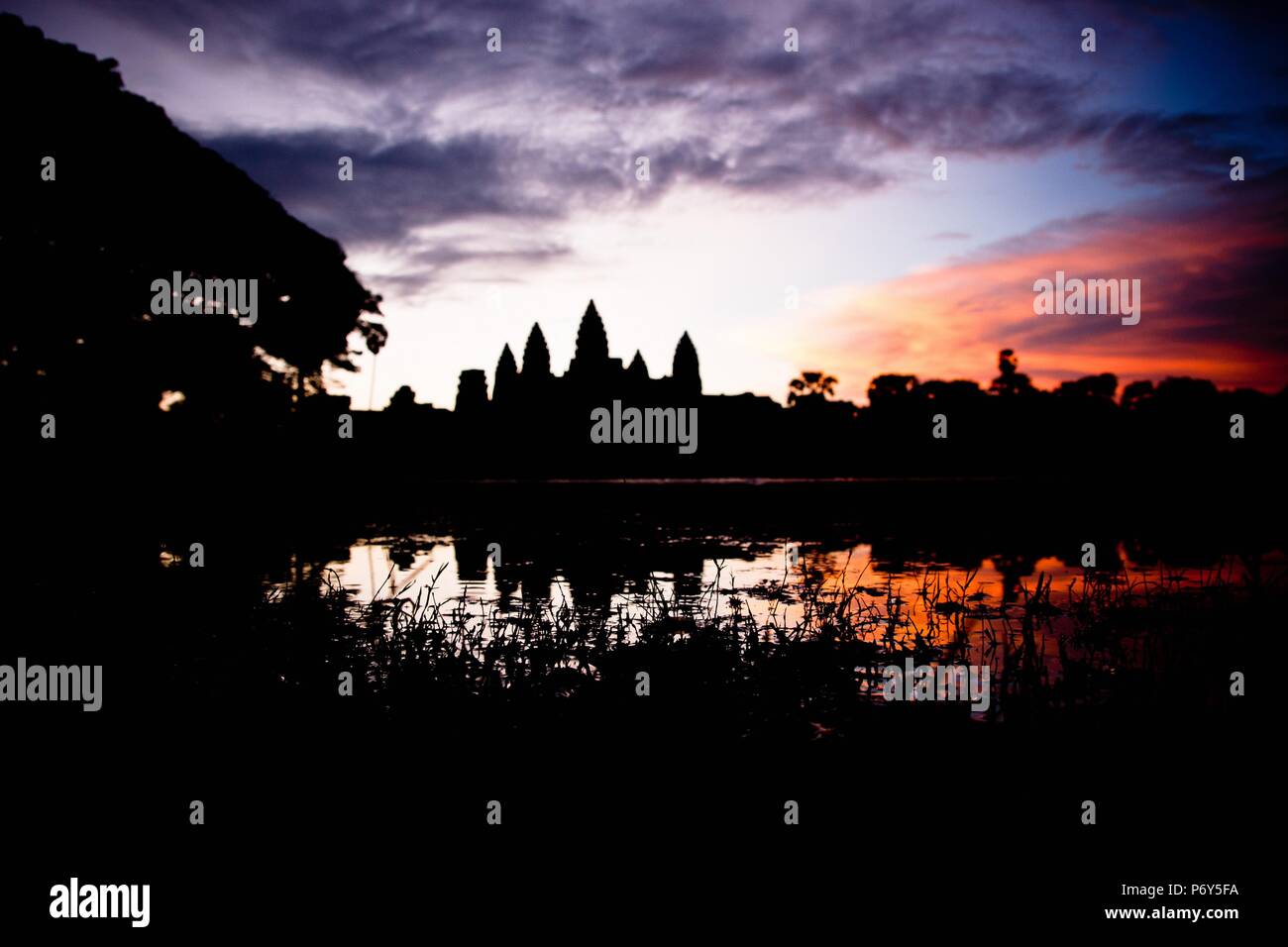 Religious temples in Cambodia of Angkor Wat Stock Photo