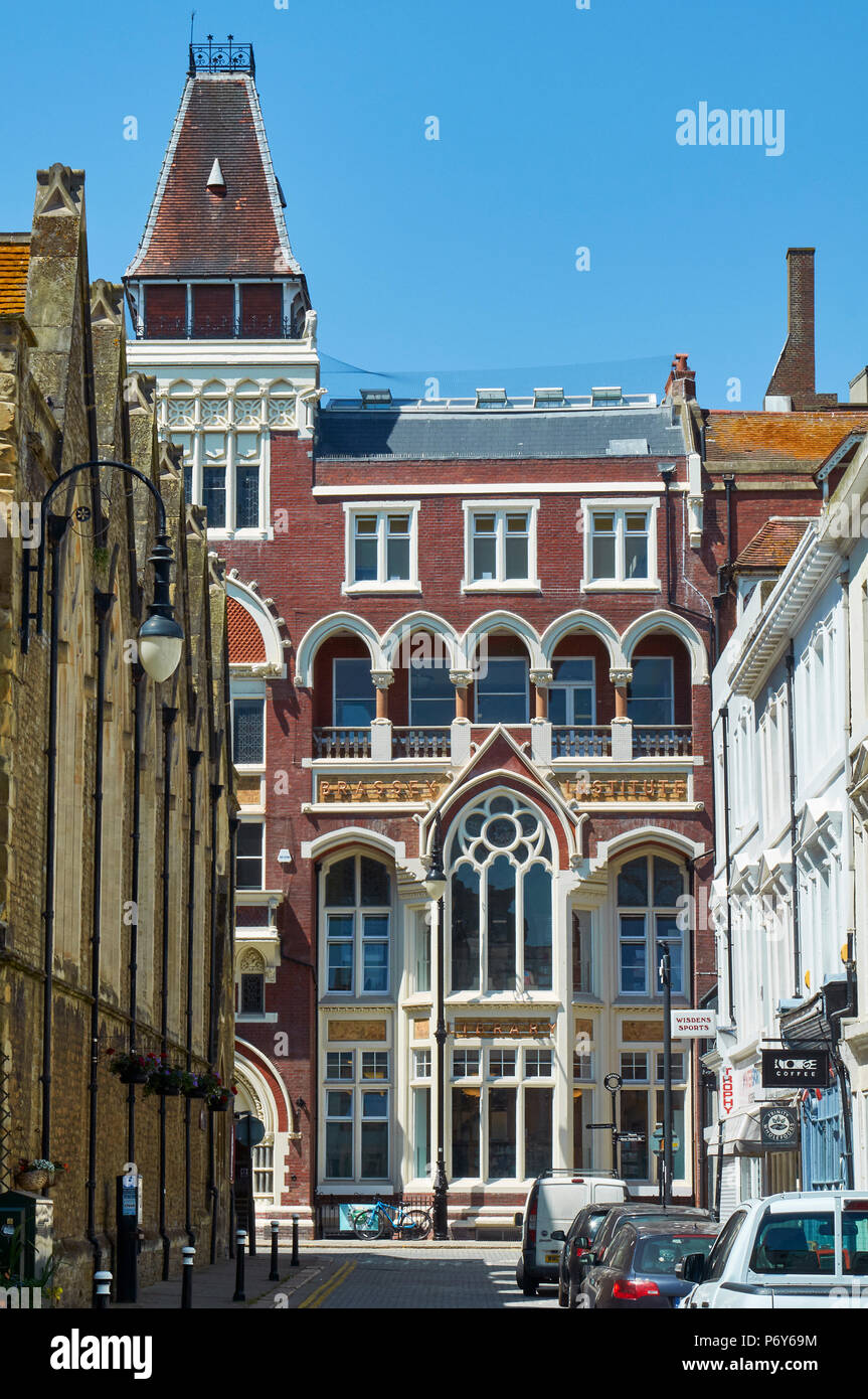 The newly refurbished Hastings Library at Claremont, Hastings, East