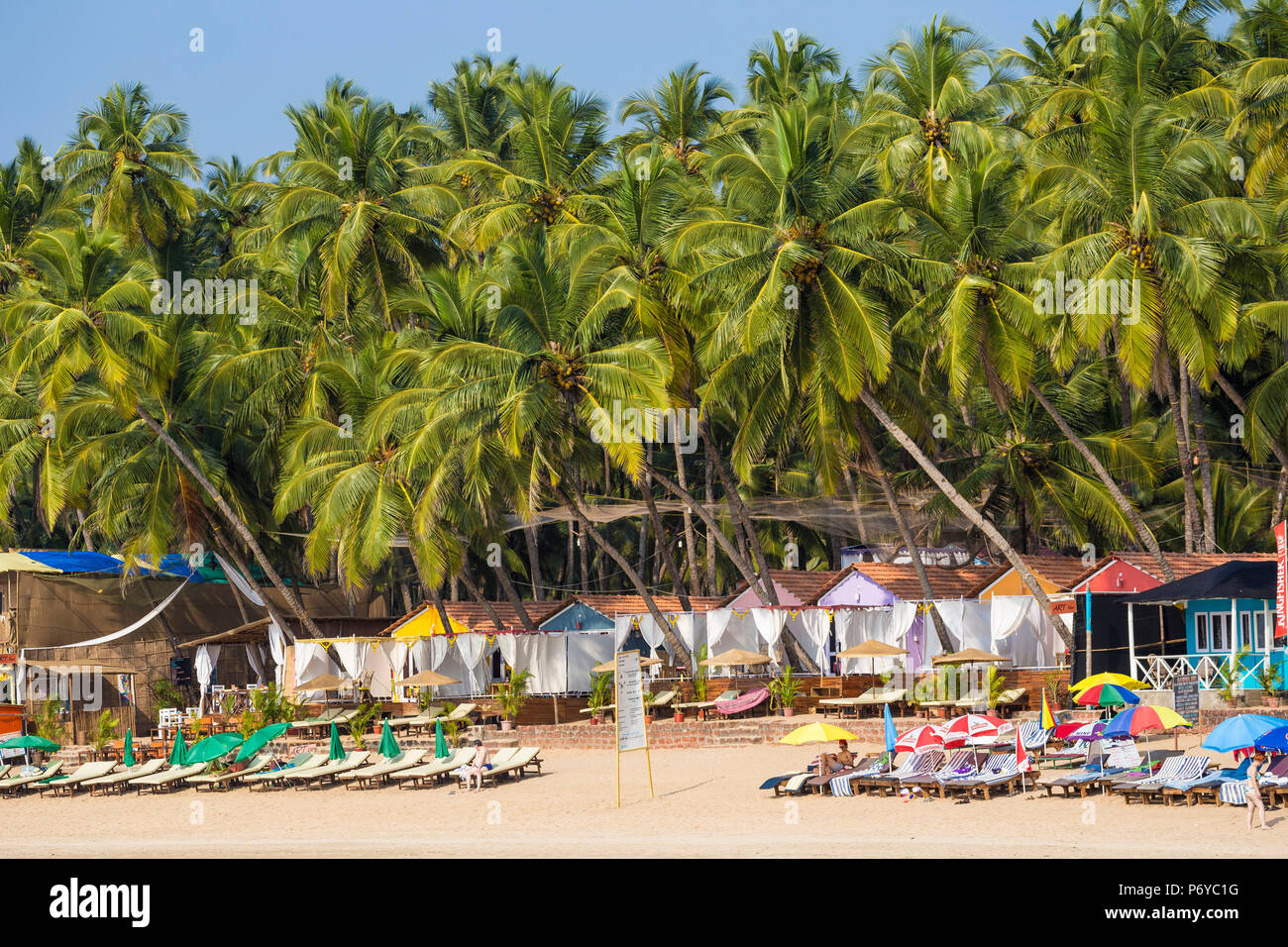 India Goa Palolem Beach Stock Photo 210814508 Alamy