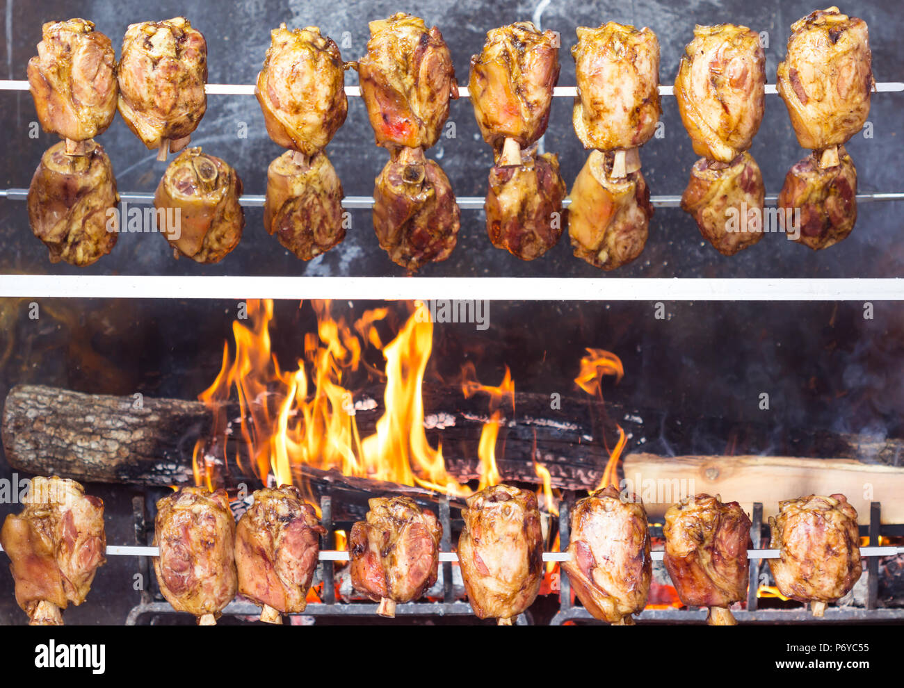 German pork legs / pork knuckle / BBQ Grill Stock Photo Alamy