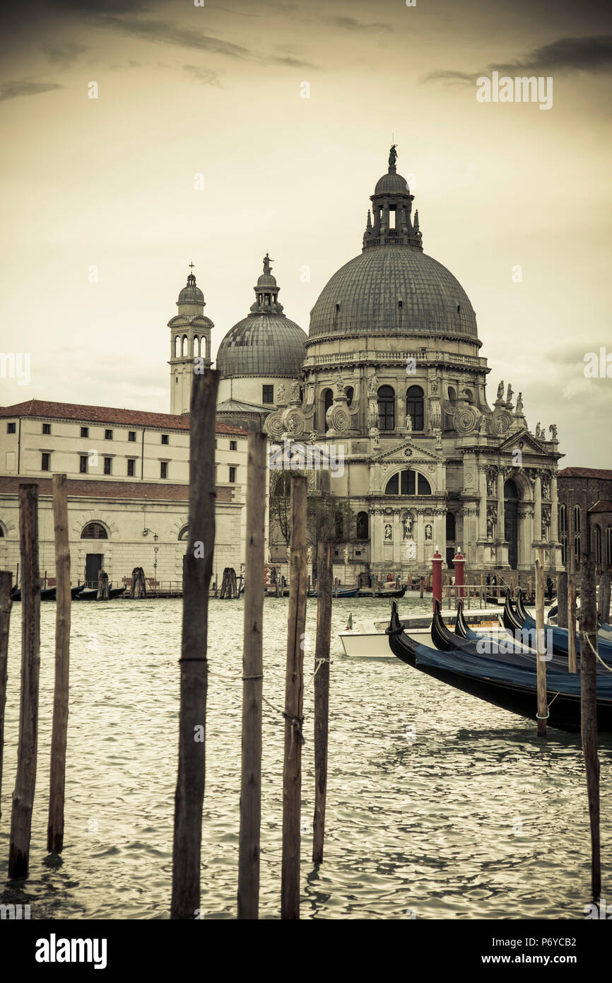 Santa Maria Della Salute, Grand Canal, Venice, Italy Stock Photo