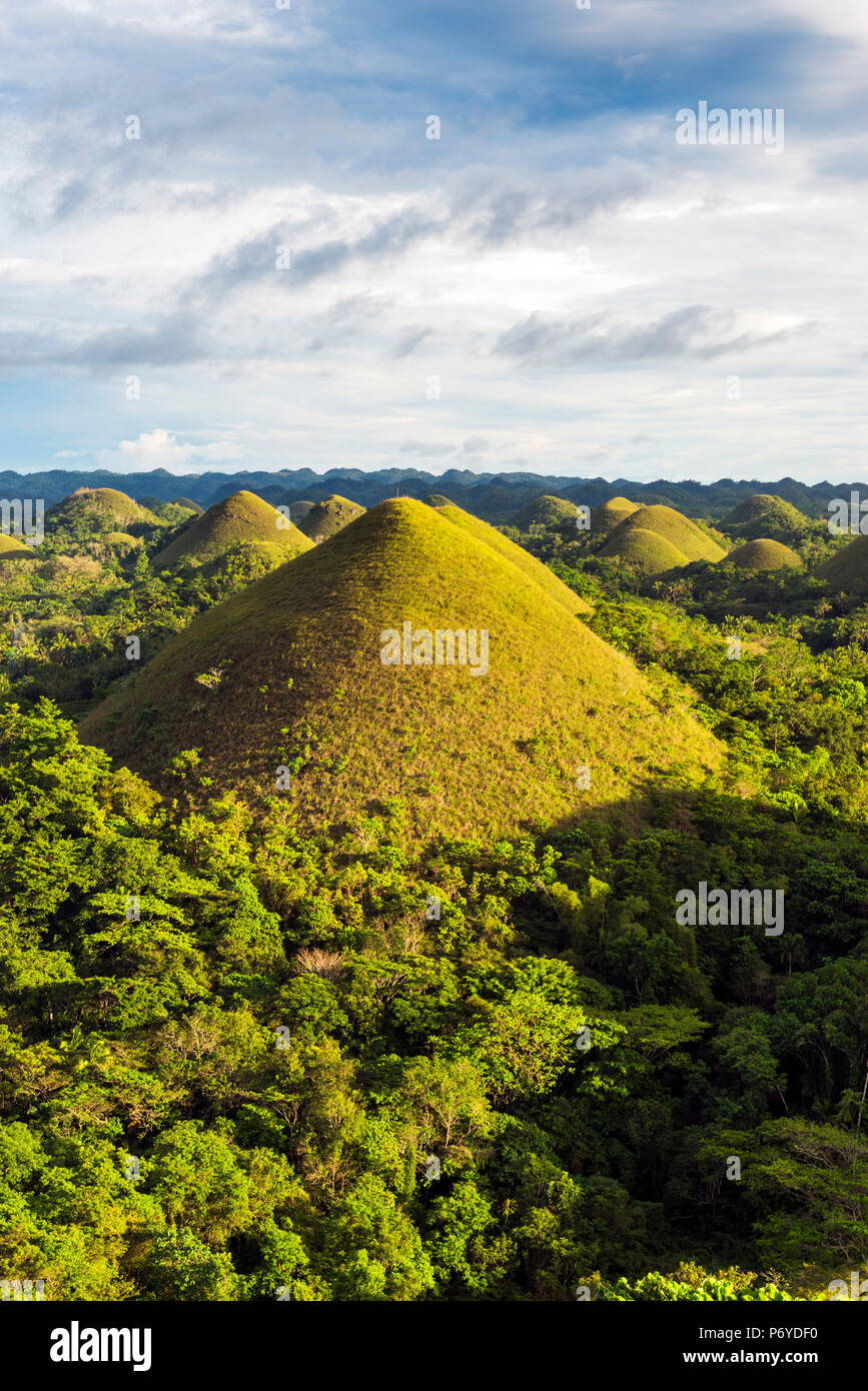 Asia, South East Asia, Philippines, Central Visayas, Bohol, Chocolate hills Stock Photo