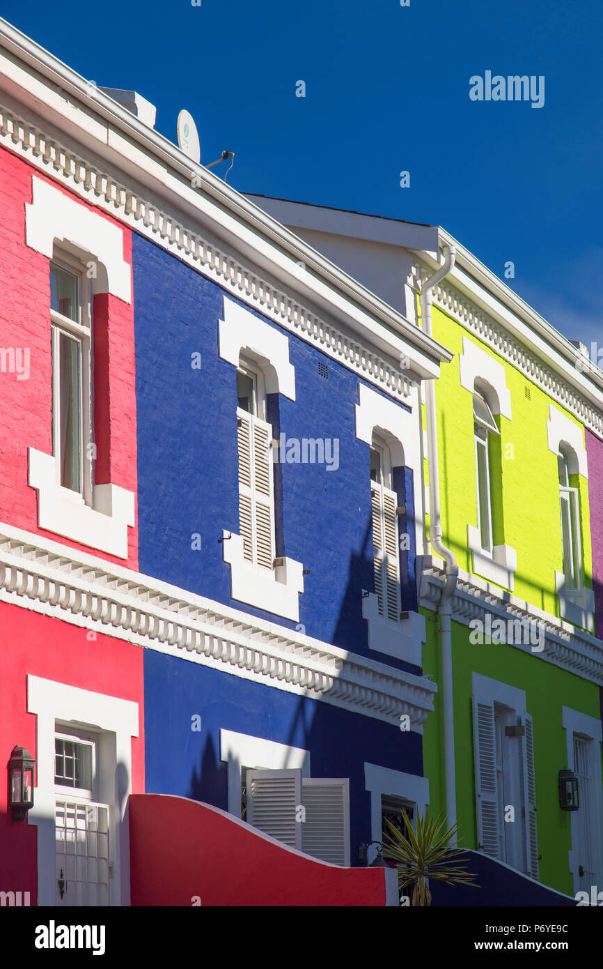 Colourful houses in De Waterkant, Cape Town, Western Cape, South Africa Stock Photo