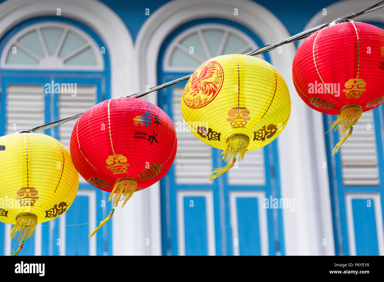 Lanterns, Chinatown, Singapore Stock Photo Alamy