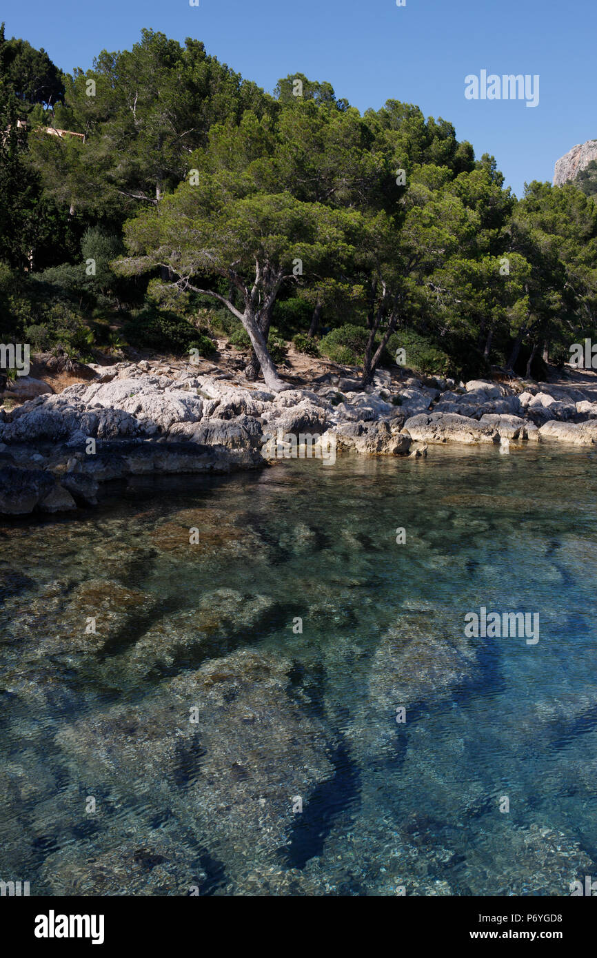 Formentor, seascape, Serra de Tramuntana, Mallorca Spain World heritage UNESCO Stock Photo