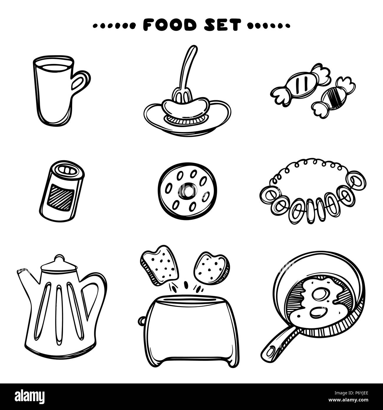 Top 87+ sketch breakfast super hot seven.edu.vn