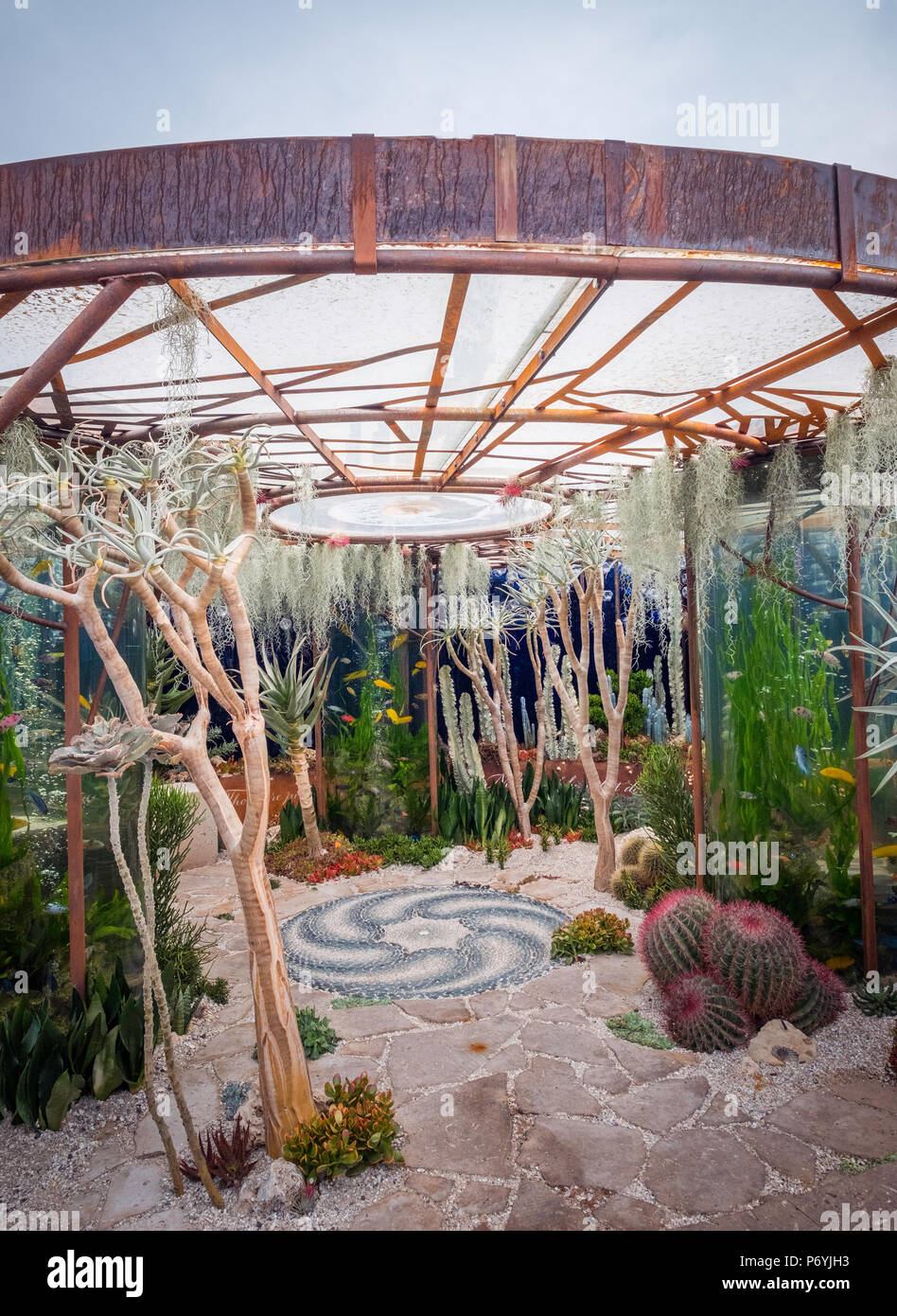 The Pearlfisher garden, at the Chelsea Flower Show 2018, London, UK. Stock Photo