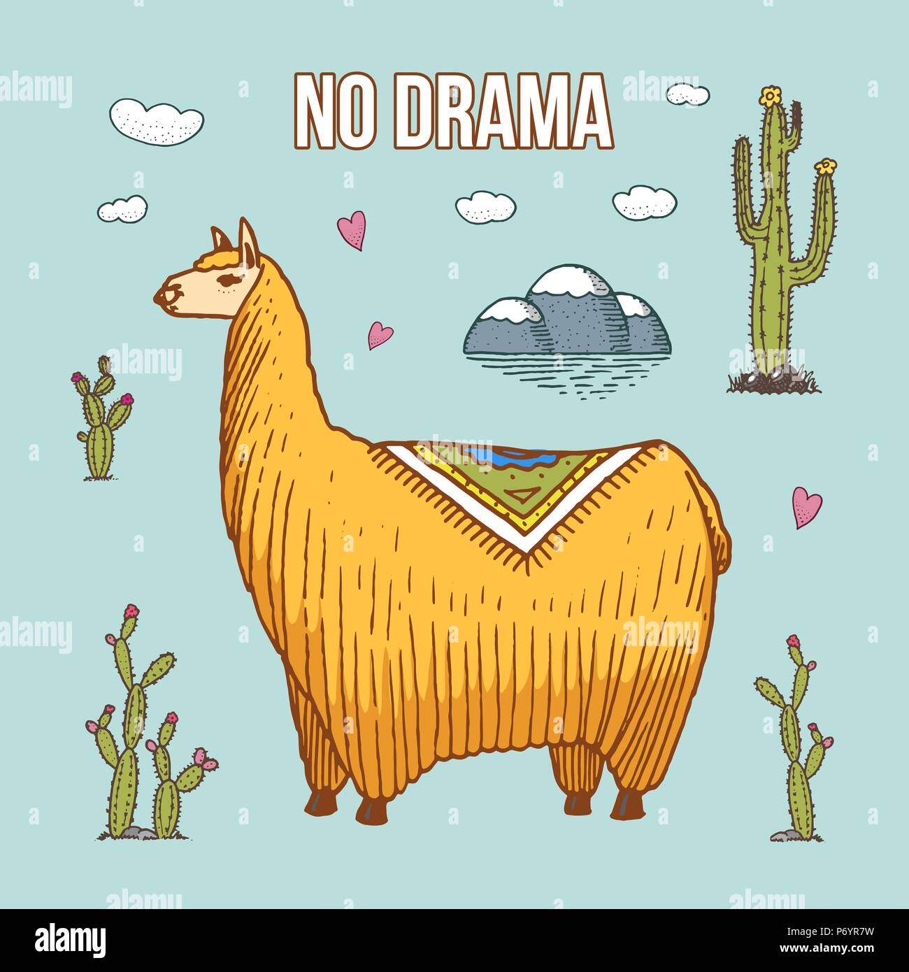 Cute And Funny Don't Be A Drama Llama T-Shirt Cute And Funny Don't Be A Drama Llama T-Shirt
