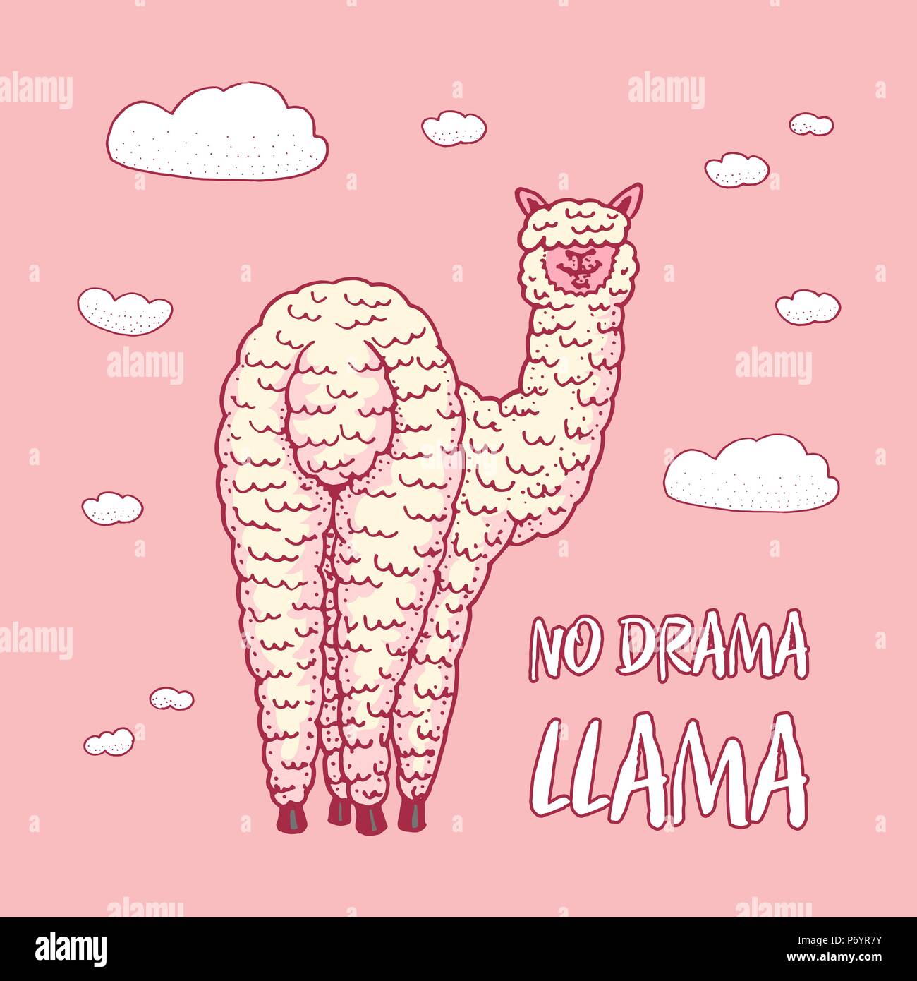 Cute And Funny Don't Be A Drama Llama T-Shirt Cute And Funny Don't Be A Drama Llama T-Shirt