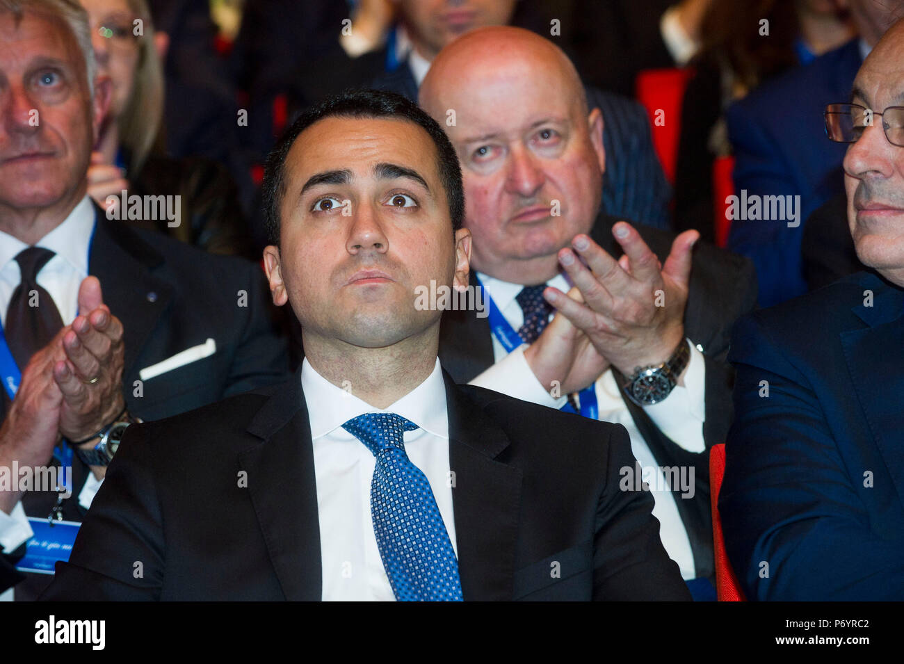 Italy, Rome, Luigi Di Maio, Leader of Five Star Movement (M5S), Vice-President of the Council of Ministers of the Italian Republic from 2018. Stock Photo