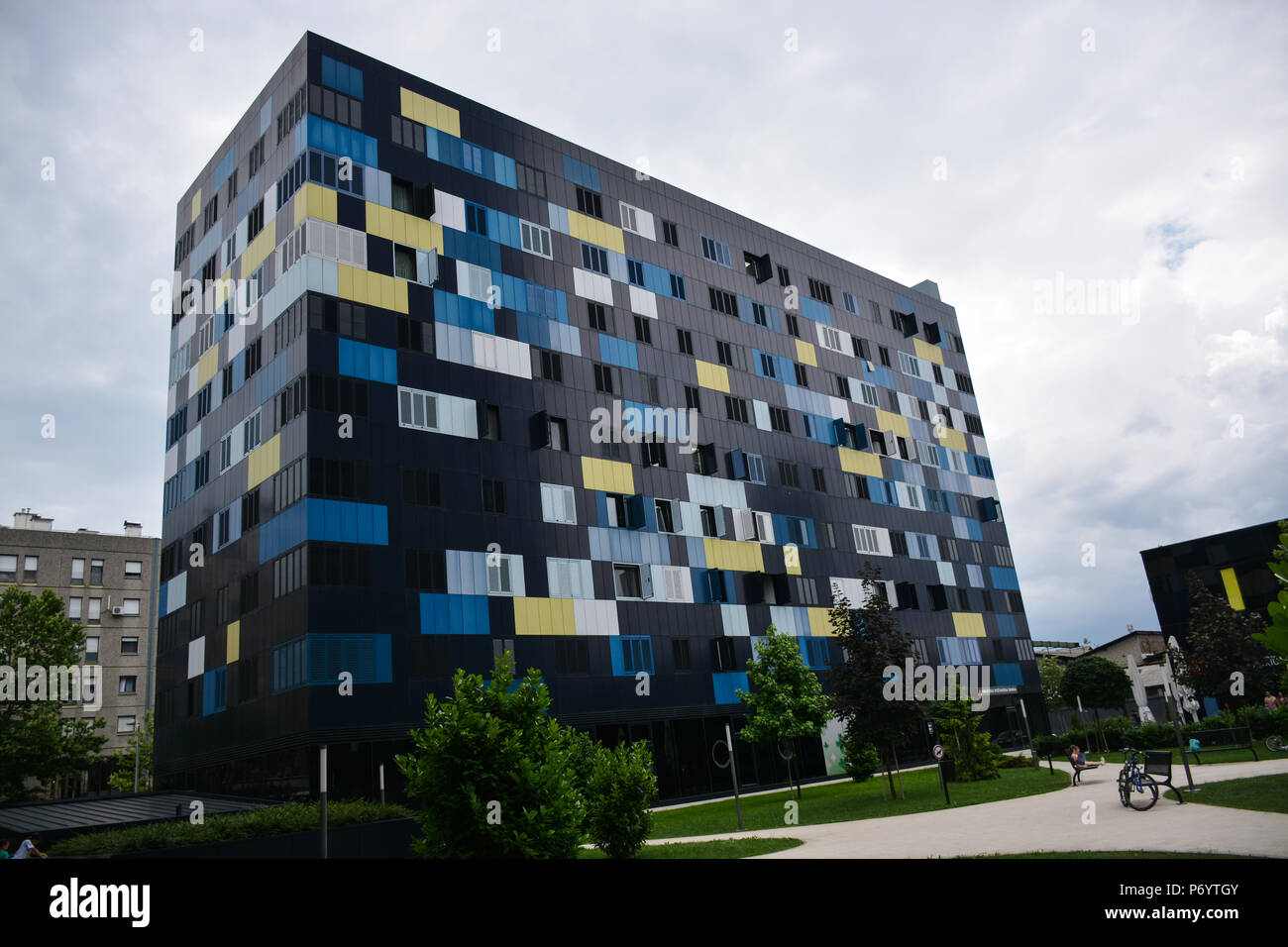 Contemporary architecture in Zagreb, Croatia. Stock Photo