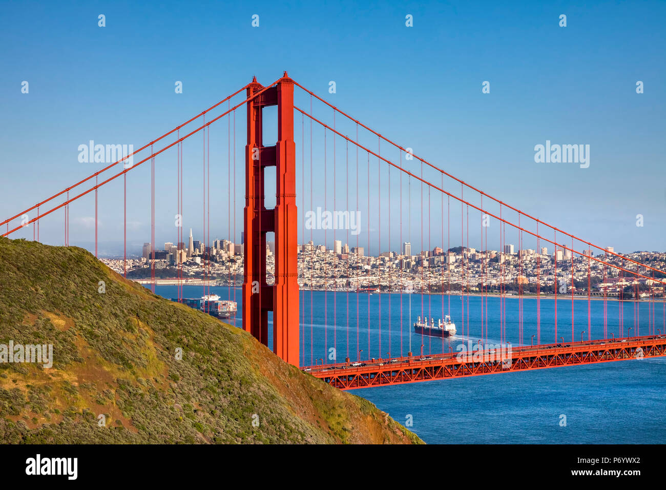 Golden Gate bridge, San Francisco, California, USA Stock Photo