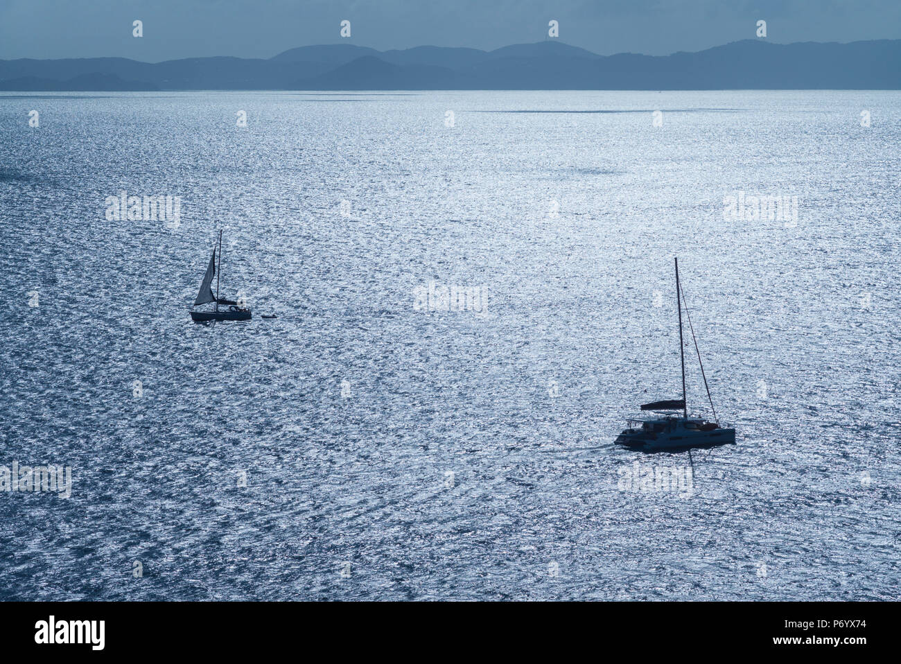 British Virgin Islands, Jost Van Dyke, Little Harbour, seascape Stock Photo Alamy