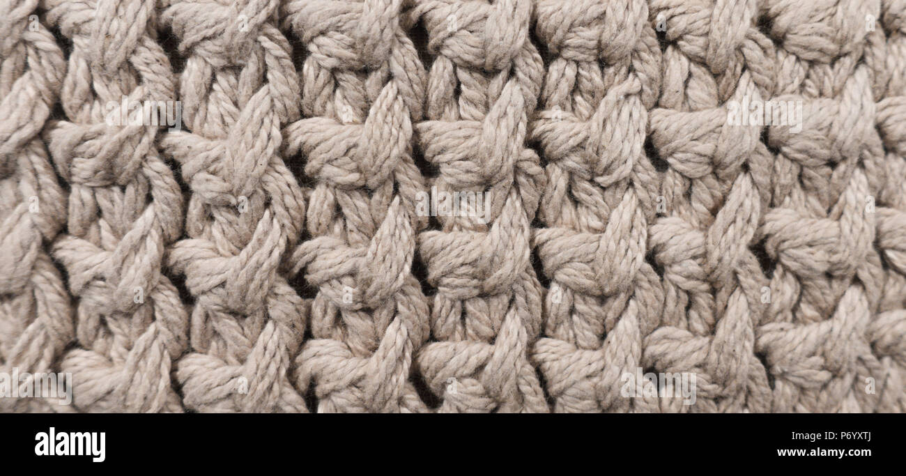 Knitted fabric pattern texture background Stock Photo