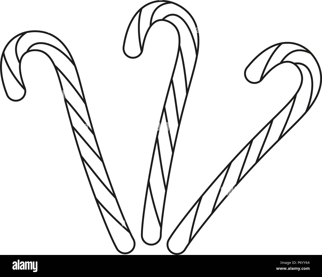 Candy cane Black and White Stock Photos & Images Alamy