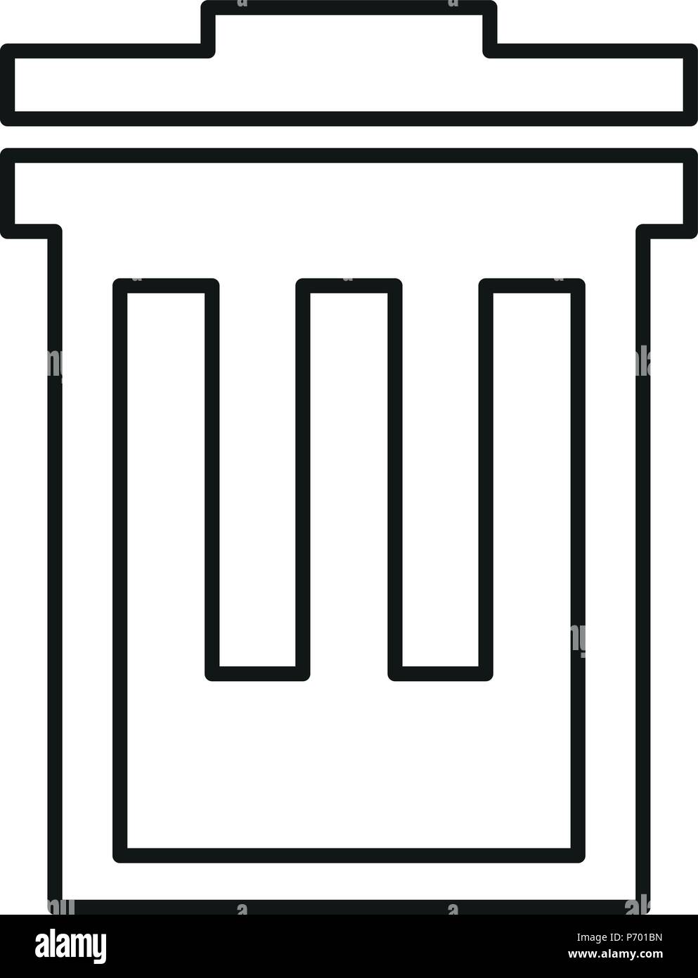 Icon - Trash can - Vector Stock Vector