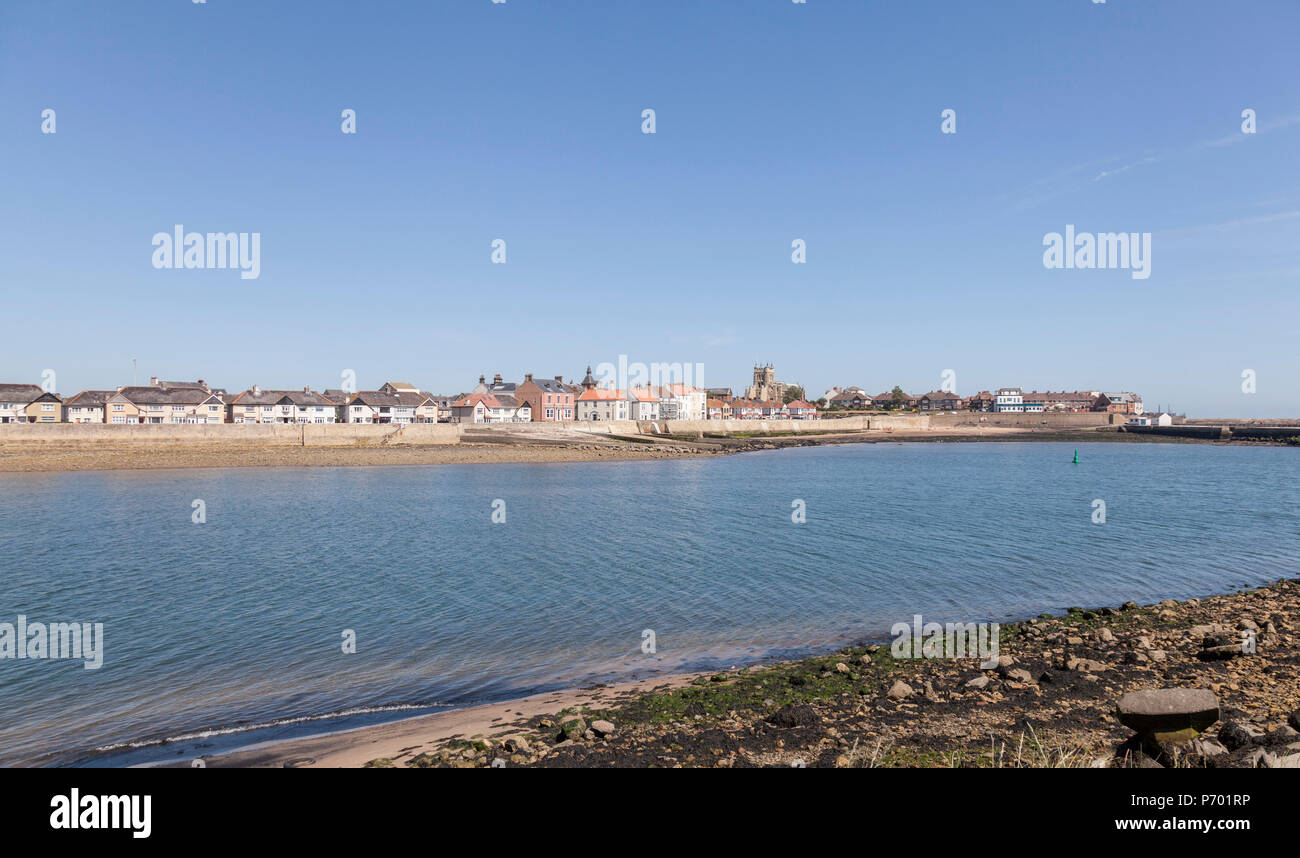 A view of Victoria Harbour at the Headland,Hartlepool,England,UK Stock Photo