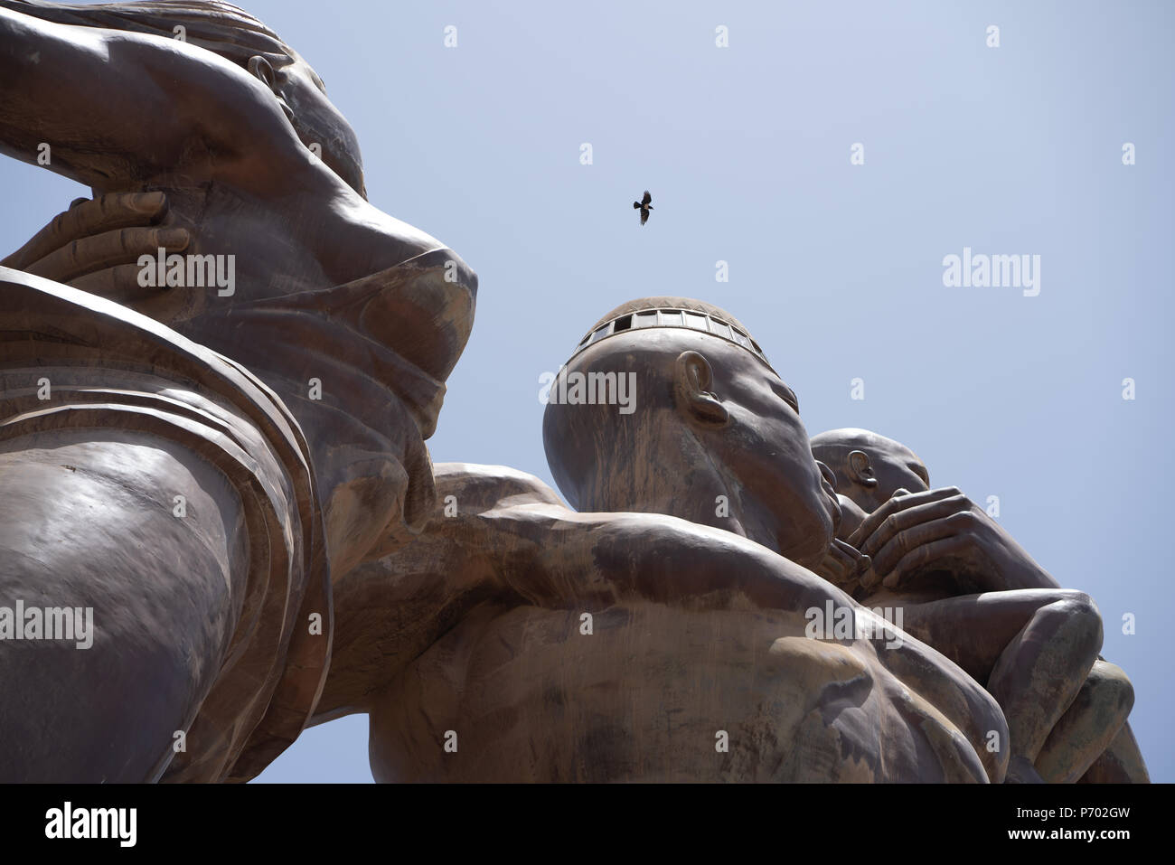 Statue dedicated to independence, Dakar, Senegal Stock Photo Alamy