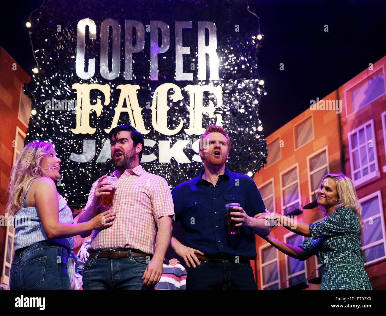 Cast members of copper face jacks hires stock photography and images