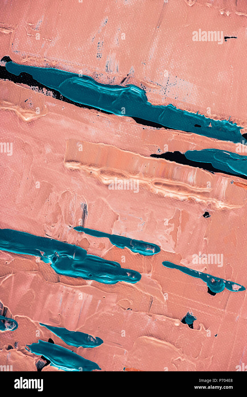abstract artistic texture with orange and blue brush strokes Stock ...
