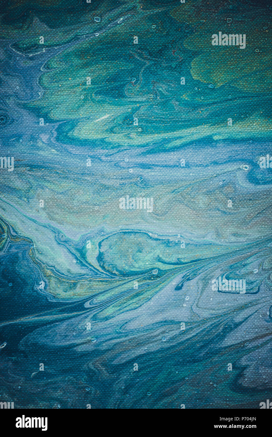 abstract blue background with acrylic paint Stock Photo - Alamy