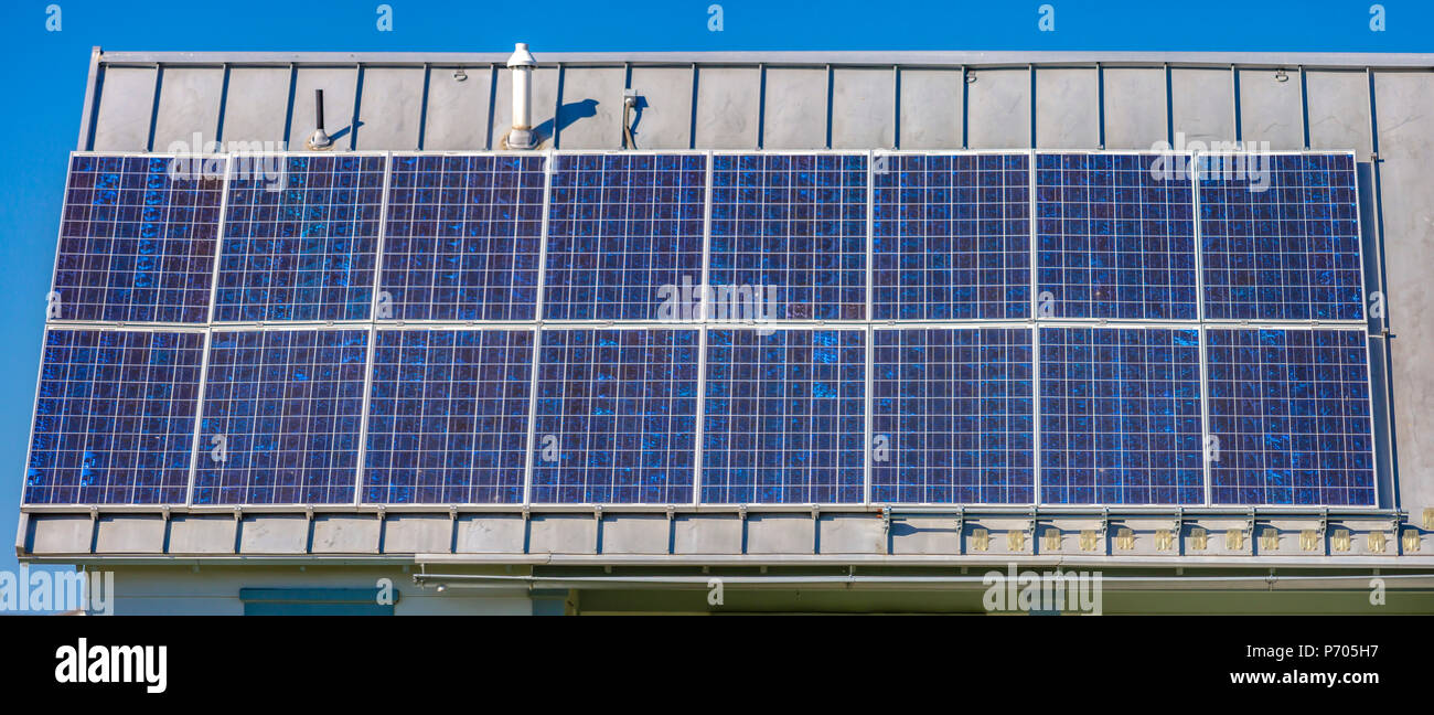 Solar panels generating energy in Utah Valley Stock Photo Alamy