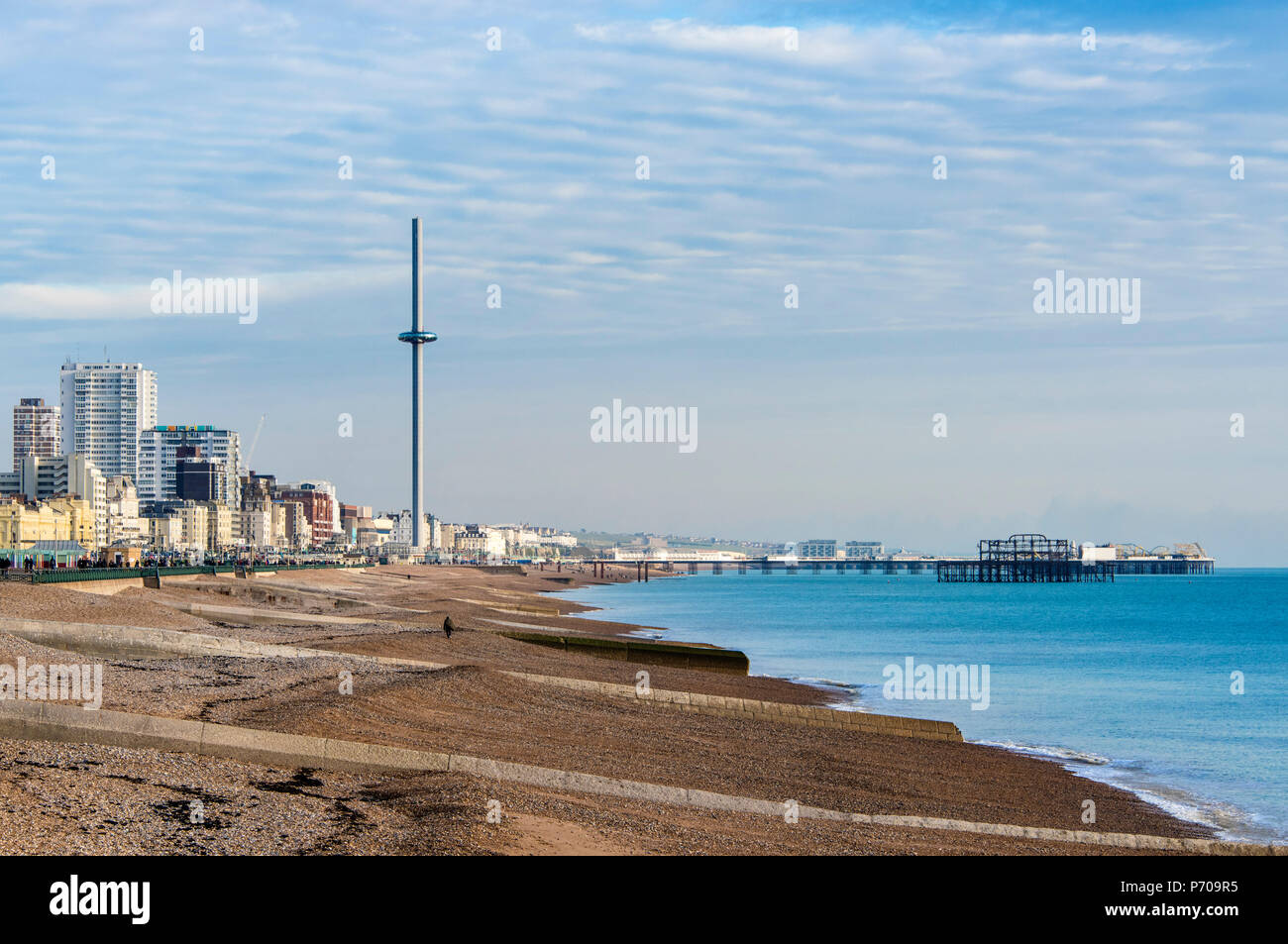 Brighton, traditional seaside resort in East Sussex, England Stock Photo