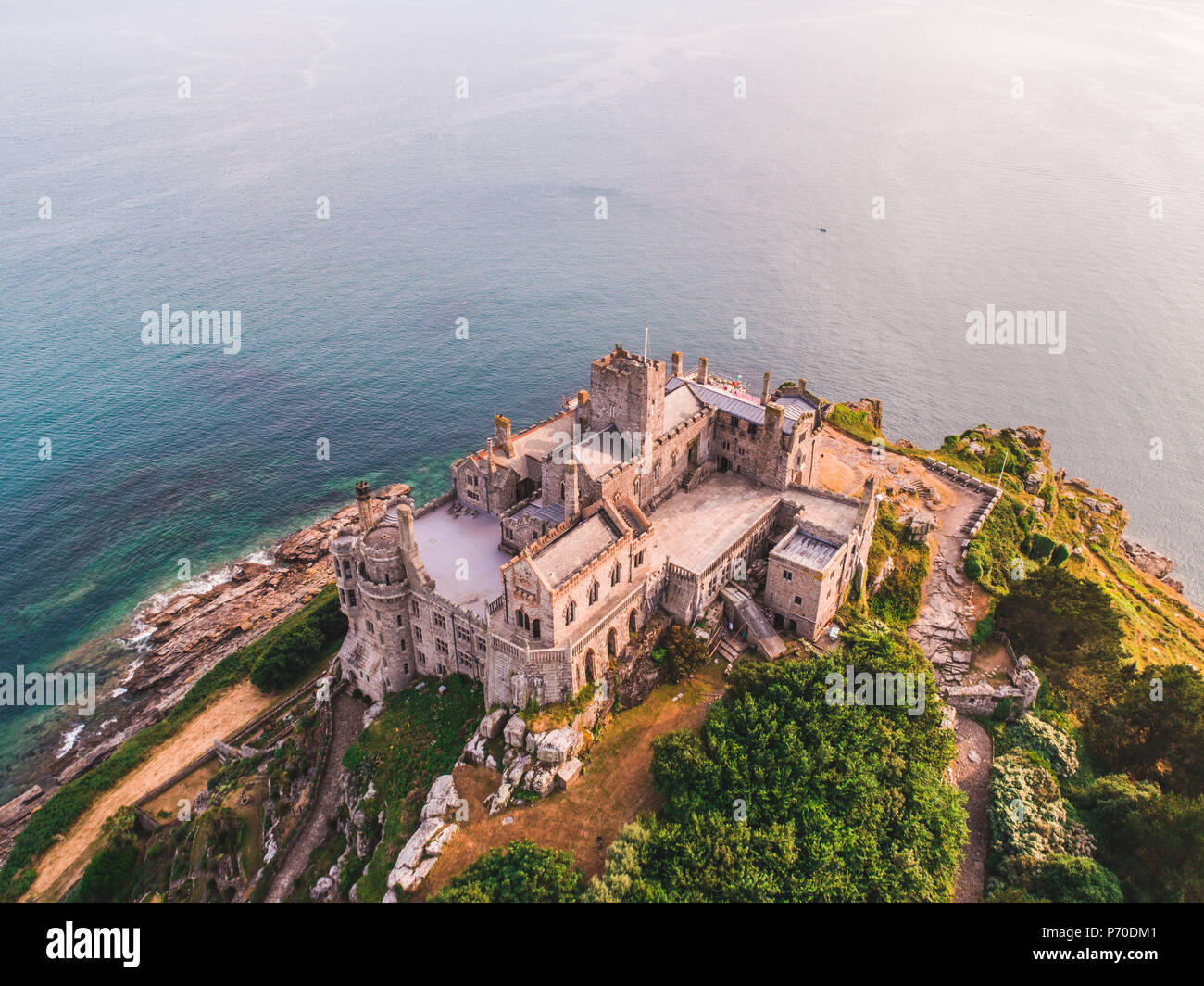 Drone At Saint Michaels Mount Stock Photo Alamy Drone at saint michaels mount stock photo alamy