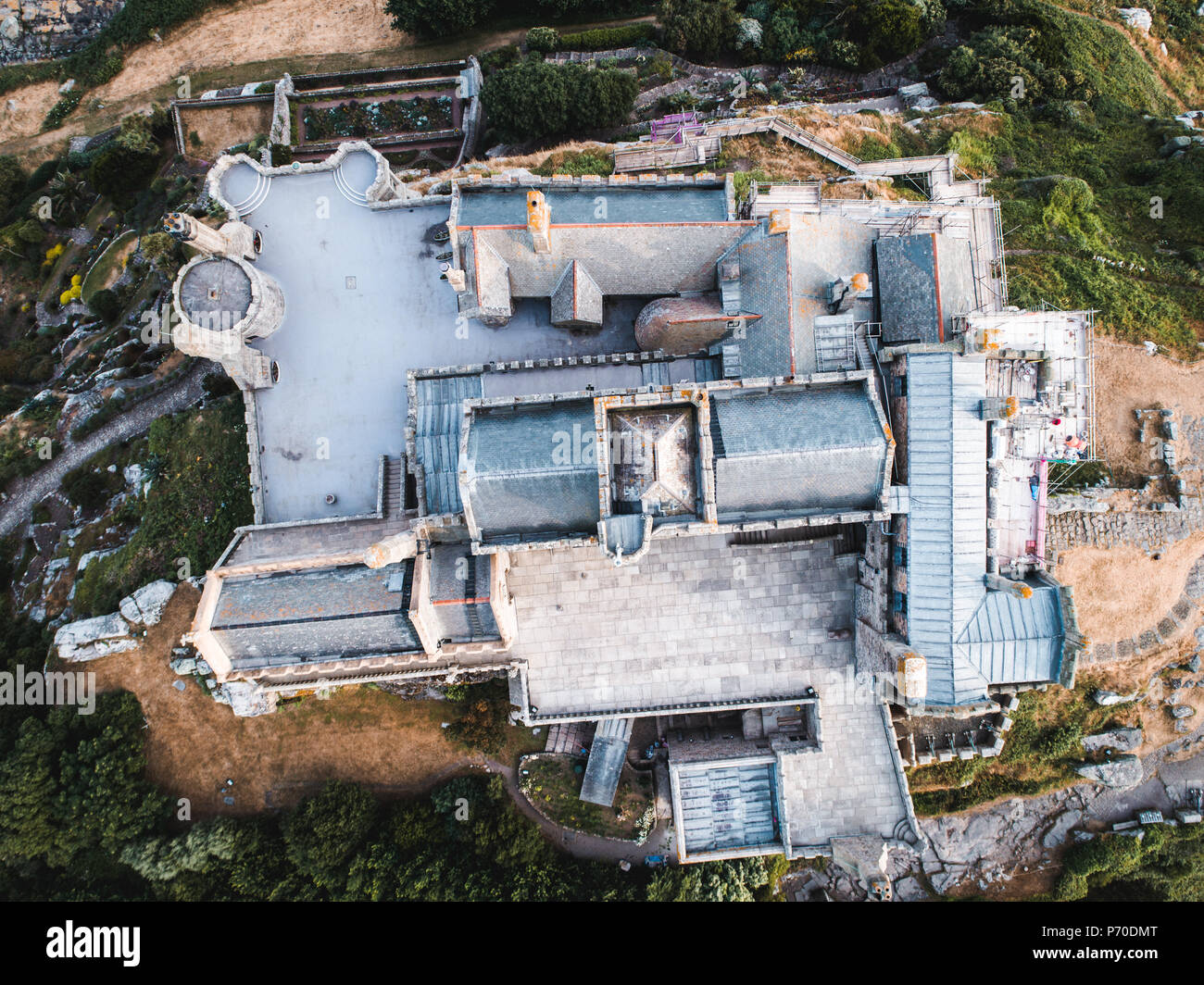 Drone At Saint Michaels Mount Stock Photo Alamy Drone at saint michaels mount stock photo alamy